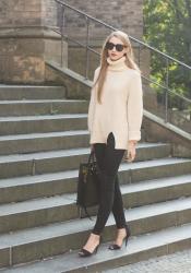oversized cream sweater