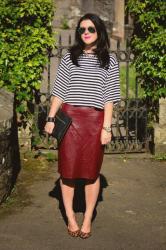 Faux leather Skirts (&Passion4Fashion Linkup)
