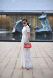 NYFW: Lace Maxi Dress and Red Valentino