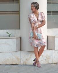 CHIFFON PRINT DRESS