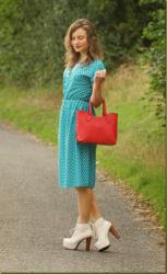 The polka dot vintage midi