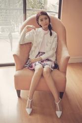 (Topshop top, Romwe skirt, Blackfive jacket and heels) Hype this...