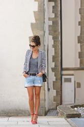 late summer look with a short