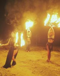 Behind the Scenes: Melissa Leonette's East to West Music Video (Fire Scene)