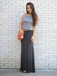 The Gray Maxi Skirt