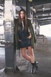 Parka Militare + denim: Irene’s Closet per Diesel inverno 2015