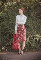 The floral pencil skirt - a jewel