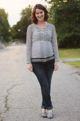 Maternity Style: Shower Stripes