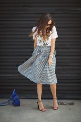 DIY FRIDAY: PLEATED MIDI SKIRT 