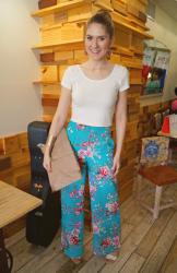 {Outfit}: Comfy and Girly Palazzo Pants