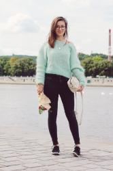 mint sweater