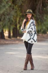 How To Master the Classic Aztec Cardigan Fall Outfit