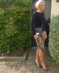 Leopard Print skirt.. Two ways.