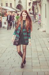 3 WAYS TO WEAR: PLAID TRENCH SLIM COAT I.