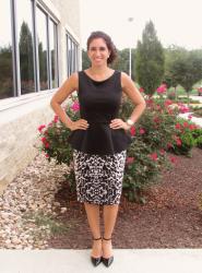 Peplum and Leopard Print