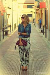 Pantalón fluido flores