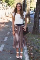 Stripes Culotte Outfit