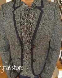 J. Crew Schoolboy Tipped Blazer--both colorways 