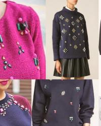 DIY: embellished sweater