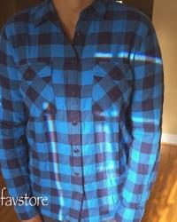 J.Crew Flannel Shirt in Brilliant Sea Check 