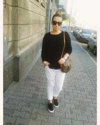 OOTD  : BLACK  & WHITE