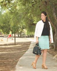 Midi mint Skirt