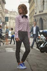 Outfit of the day: Masculine texture - MFW September 2014