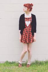 DIY Heart-Cutout Pinafore Dress & An Announcement