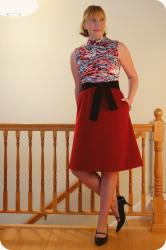 Made by Me File: Vintage Simplicity 7984. The Little Red Dress that Could.