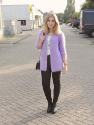 OOTD: Fluffy & Purple