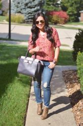 Pinspired: Floral and distressed denim