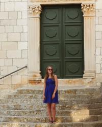 Blue dress in Hvar Island