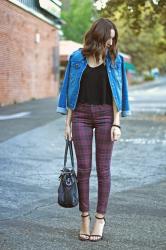 PLAID JEANS