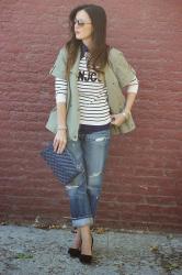 Madewell Sahara Jacket & Rebecca Minkoff Stud Affair