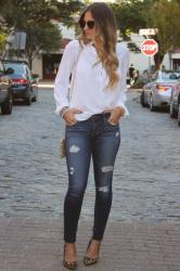 Outfit Post: Date Night Distressed Denim