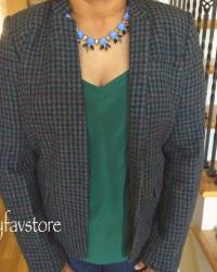J. Crew Crystal Spike Necklace 