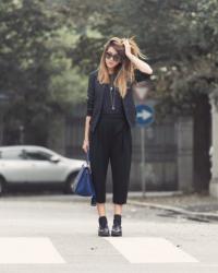 BLACK and BLUE OUTFIT