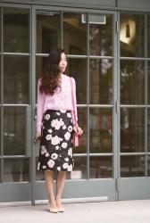 Floral Pencil Skirt