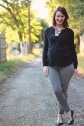 Maternity Style: Black & Gray