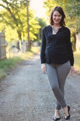 Maternity Style: Black & Gray 