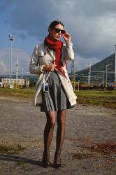 plaid skirt & a trip by train