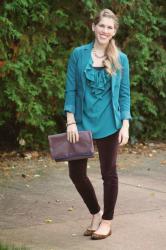 Teal and Burgundy