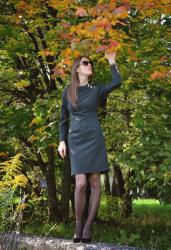 colors of autumn & green dress 