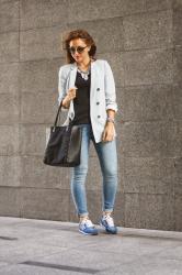 Blue Blazer + Sneakers 