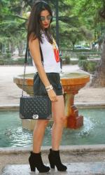 Tendencia: leather shorts