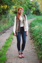 How to Style a Faux Fur Gilet For Evening (Part 2 of 2)