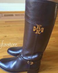 Tory Burch Eloise Riding Boots in Coconut  