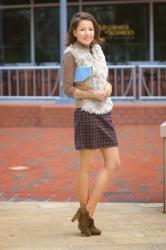 Faux Fur Vest Meets Mini Skirt | 5 Tips on How to Care for Faux Fur