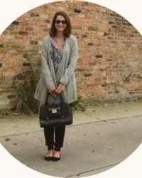 dotty, sweaters, and weekend style with wool overs