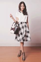 (MURUA top, INGNI skirt, Kate Spade bag, The SM Store SM...